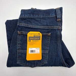 Carhartt BD5119-M Relaxed Fit 5-Pocket Jeans Mens 29x32 Dark Wash Blue Denim NWT